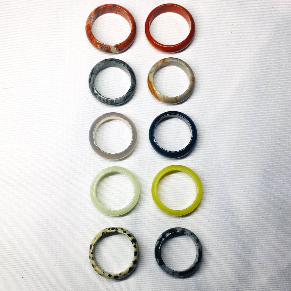 Solid Gemstone Rings - Choose 2 - Picture 2 of 15